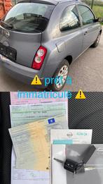 Nissan micra PRÊT À IMATRICULEE 2009, Argent ou Gris, Achat, Boîte manuelle, Particulier