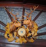 Vintage Erref France barometer hertenkopmotief, Ophalen, Gebruikt, Barometer