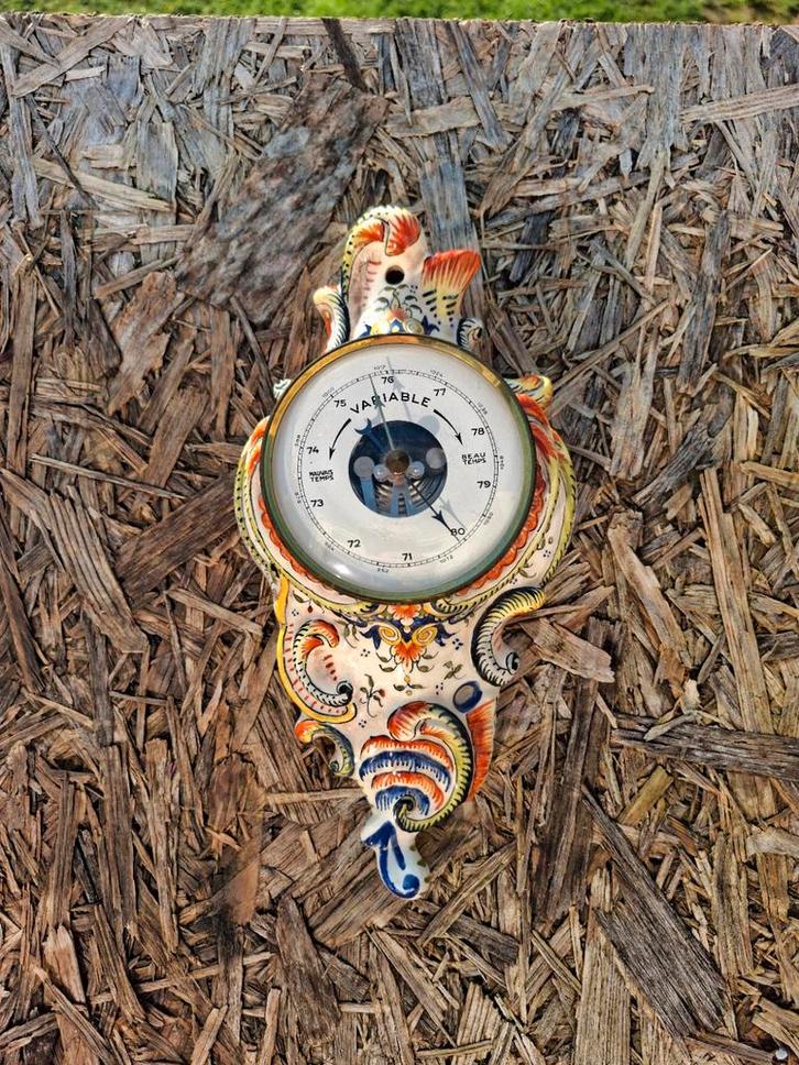 Faïence de Rouen Barometer, Antiek en Kunst, Antiek | Keramiek en Aardewerk, Ophalen of Verzenden