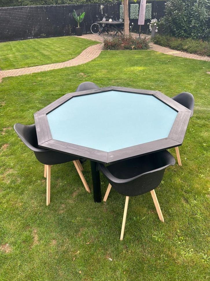 pokertafel (stoelen niet inbegrepen), Hobby en Vrije tijd, Gezelschapsspellen | Kaartspellen, Gebruikt, Vijf spelers of meer, Ophalen
