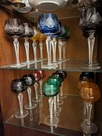 Lot de 2 x 12 verres décoratifs colorés, Antiquités & Art, Antiquités | Verre & Cristal, Enlèvement
