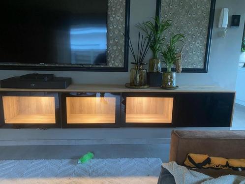 Televisiekast, Huis en Inrichting, Kasten |Televisiemeubels, Zo goed als nieuw, Glas, Ophalen