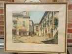 Aquarel Palma de Mallorca Auti(??) 1957, Ophalen