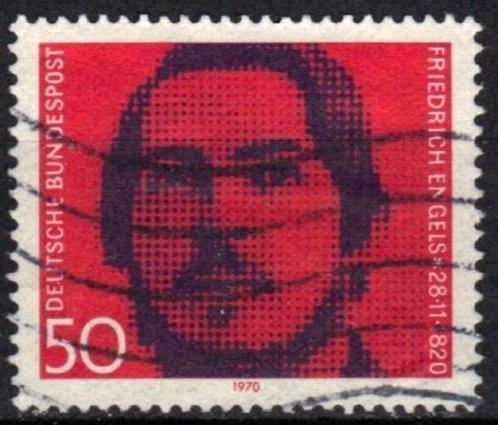 Duitsland Bundespost 1970 - Yvert 521 - Engels (ST), Timbres & Monnaies, Timbres | Europe | Allemagne, Affranchi, Envoi