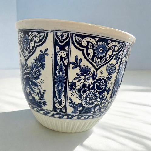 pot de fleurs vintage 'Delft Blue', Antiquités & Art, Antiquités | Céramique & Poterie, Enlèvement ou Envoi