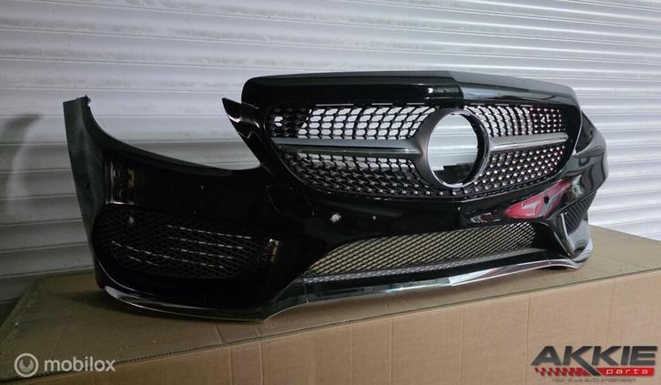 Mercedes c klasse Bumper voor W205 AMG A2058801840, Auto-onderdelen, Carrosserie, Bumper, Voor, Gebruikt, Ophalen of Verzenden