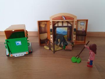 Playmobil inklapbare paardenstal