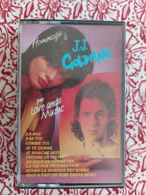 Cassette Love and Music Hommage à J.J. Goldman, CD & DVD, Cassettes audio, Comme neuf, Pré-enregistrées, 1 cassette audio, Avec boîte de rangement, étagère ou coffret