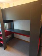 Hoogslaper met bureau + lattenbodem +matras, Ophalen, Hoogslaper