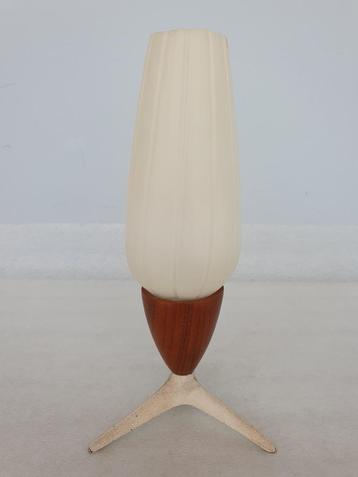 Vintage driepoot lampje ca. 25 cm, Enlèvement ou Envoi, Utilisé, Métal, Moins de 100 cm