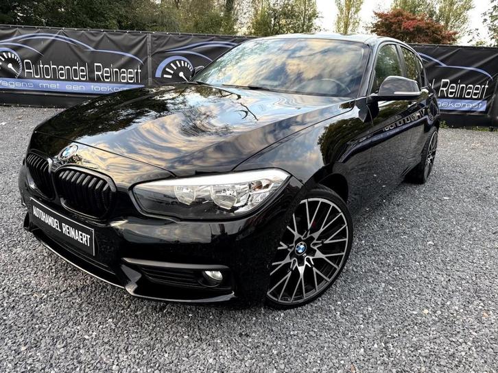 BMW 116i, 2016, 134.000km, Airco, Keyless go + 12m Garantie, Auto's, BMW, Bedrijf, ABS, Benzine, Euro 6, 5 deurs, Zwart, Zwart