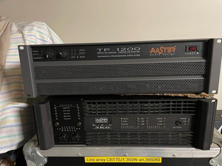 Amplificateur Master TP1200 - Un son puissant !, Musique & Instruments, Amplis | Clavier, Moniteur & Sono, Comme neuf, Enlèvement