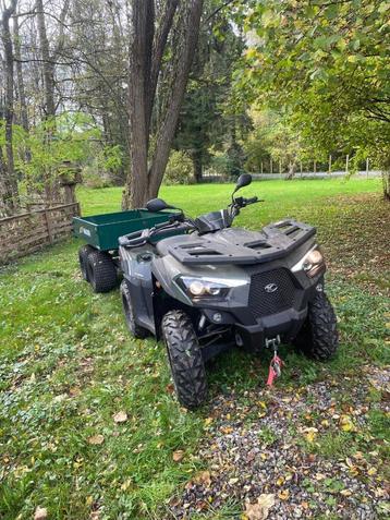 Quad Kymco MXU 700 i eps + aanhangwagen atv wagon met lift  beschikbaar voor biedingen