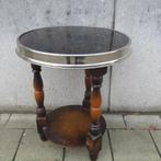Vintage Art Deco rooktafel bijzettafel chroom, Antiek en Kunst, Ophalen of Verzenden