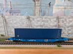 NMBS SNCB Roco 76748 Sdgkmss Container, Gelijkstroom, Wagon, Ophalen of Verzenden, Zo goed als nieuw