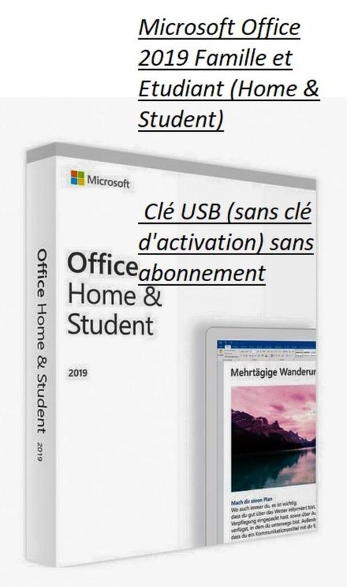 Microsoft Office 2019 Famille et Etudiant (Home & Student), Computers en Software, Office-software, Nieuw, Windows, Excel, OneNote