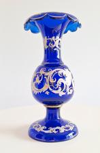 Antieke blauwe vaas eind 1800, Antiek en Kunst, Ophalen of Verzenden