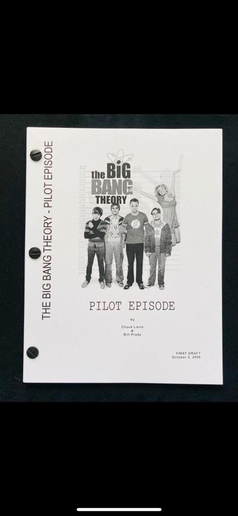 Big Bang Theory scriptboek, Collections, Cinéma & Télévision, Enlèvement ou Envoi