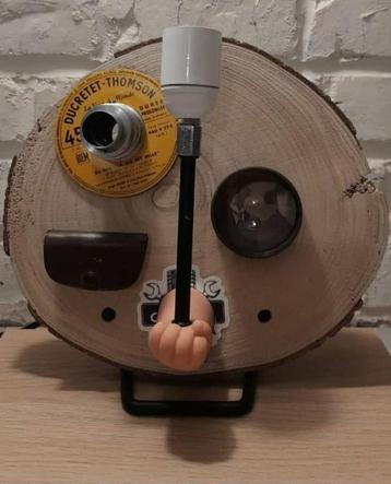 LAMPE ARTISANALE UPCYCLING, Maison & Meubles, Steampunk, Moins de 50 cm, Enlèvement, Utilisé