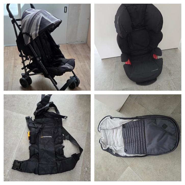 Buggy, autostoel, winterzak en rugdrager, Kinderen en Baby's, Buggy's, Gebruikt, Ophalen