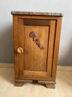 Nachtkastje met marmeren blad, Huis en Inrichting, Ophalen, Zo goed als nieuw