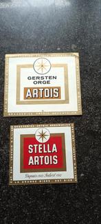 2 oude bieretiketten brouwerijen Artois Leuven, Ophalen of Verzenden, Zo goed als nieuw