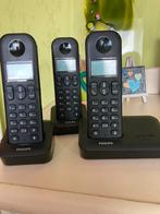 Tel trio Philips très bon état, Telecommunicatie, Vaste telefoons | Handsets en Draadloos, Gebruikt