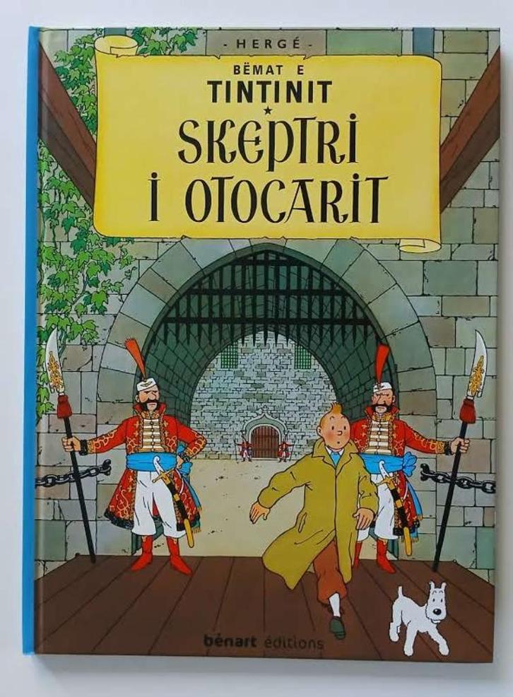 BD Tintin Albanais Le sceptre d'Ottokar Hergé 2014 dédicace, Boeken, Stripverhalen, Nieuw, Eén stripboek, Ophalen of Verzenden