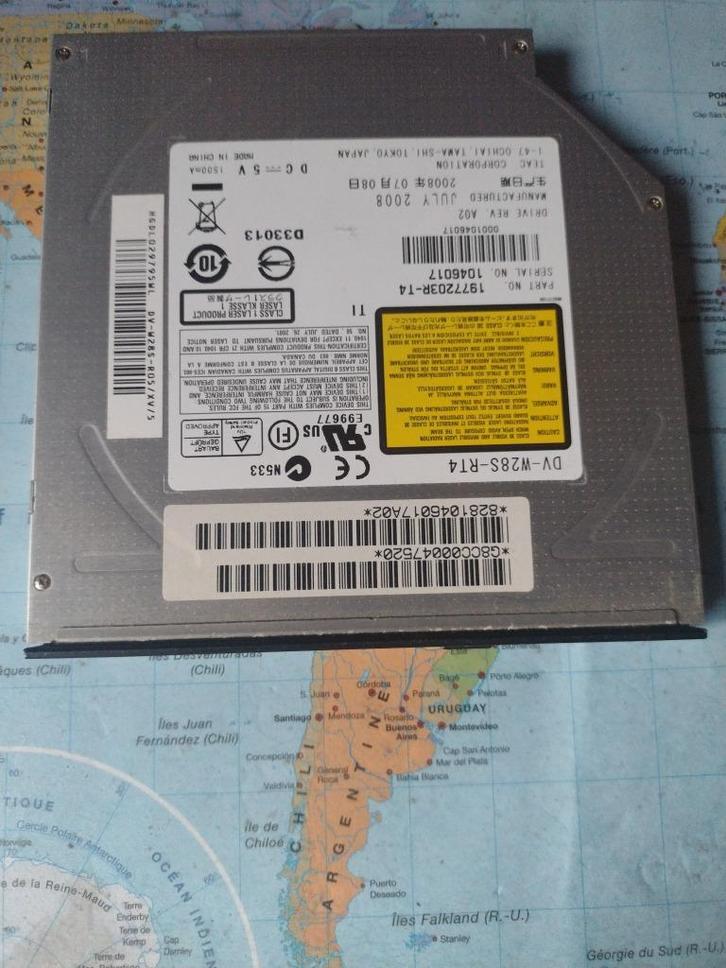 Lecteur / Graveur DVD-RW Pioneer DVR-TD08RS – Slim SATA, Audio, Tv en Foto, DVD spelers, Gebruikt, Dvd-speler, Pioneer, Draagbaar