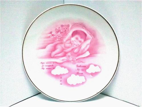 Bedankje - Geboorte bord in porselein - set 12 stuks voor 6€, Enfants & Bébés, Cadeaux d'accouchement & Assiettes de naissance