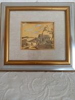 Italiaanse schilderijlijst gesigneerd op bladgoud jaar 60, Antiek en Kunst, Ophalen of Verzenden