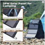 NIEUW — Opvouwbare draagbare zonnelader, Caravans en Kamperen, Kampeergereedschap, Ophalen, Nieuw