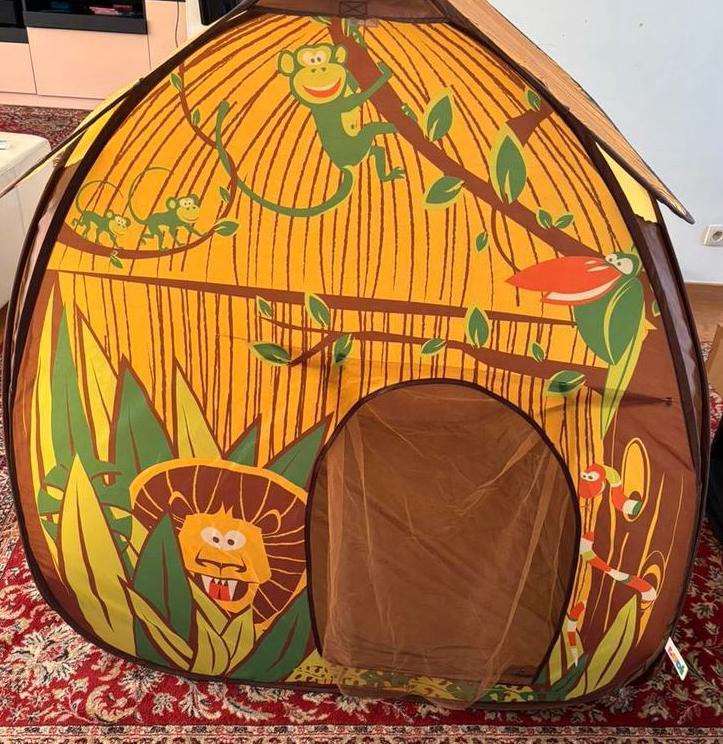 LUDI - Vouwtent „Jungle” van 110 x 110 x 140 cm., Kinderen en Baby's, Speelgoed | Speeltenten, Gebruikt, Ophalen