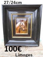 Paardenemail met oud frame uit Limoges, Ophalen, Zo goed als nieuw