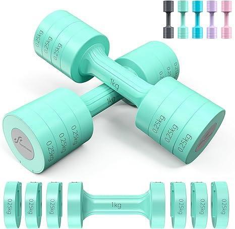Set van 2 verstelbare halters | tot 2,5kg | GRATIS LEVERING, Sport en Fitness, Fitnessmaterialen, Nieuw, Dumbbell, Armen, Verzenden