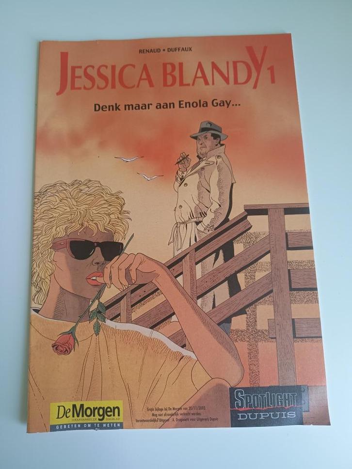 Jessica Blandy 1 - Denk maar aan Enola Gay, Boeken, Stripverhalen, Zo goed als nieuw, Eén stripboek, Ophalen of Verzenden