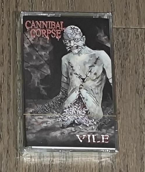 Cannibal Corpse ‎– Vile (cassette ,groen of zwart), Cd's en Dvd's, Cassettebandjes, Nieuw in verpakking, Origineel, Rock en Metal