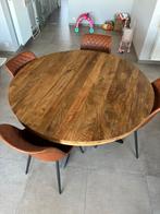 RONDE TAFEL + STOELEN, Huis en Inrichting, Ophalen, Zo goed als nieuw