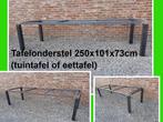 tuintafel - NIEUW tafelonderstel 250x101x73 cm H - eettafel, Ophalen, Nieuw, Rechthoekig, Metaal