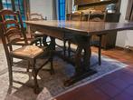 Table à manger ancienne en chêne avec chaises, Maison & Meubles, Tables | Tables à manger, Chêne, Rectangulaire, 50 à 100 cm, Enlèvement
