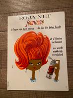 vintage roja-net haarlak reclamekarton 1963, Ophalen of Verzenden, Overige typen