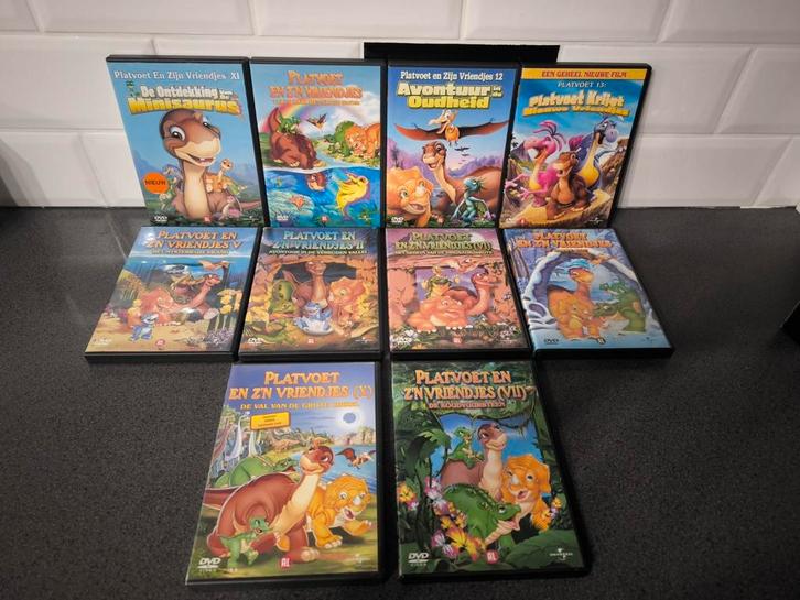 Pakketje van 10 platvoet dvd's, Cd's en Dvd's, Dvd's | Kinderen en Jeugd, Zo goed als nieuw, Ophalen of Verzenden