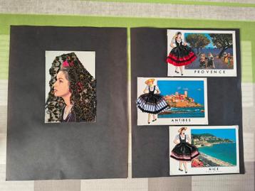 50 cartes postales et cartes postales brodées, Enlèvement ou Envoi, France