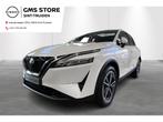 Nissan QASHQAI Mild-Hybrid 140 MT 2WD Tekna + Design Pack Ni, Auto's, Adaptive Cruise Control, Zwart, 4 cilinders, Leder en Stof