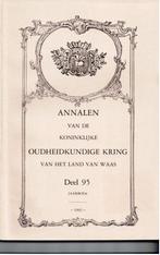Annalen Koninglijke Kring land van Waas Deel95 1992, Ophalen of Verzenden, 20e eeuw of later, Zo goed als nieuw