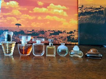 7 flacons miniatures parfum 