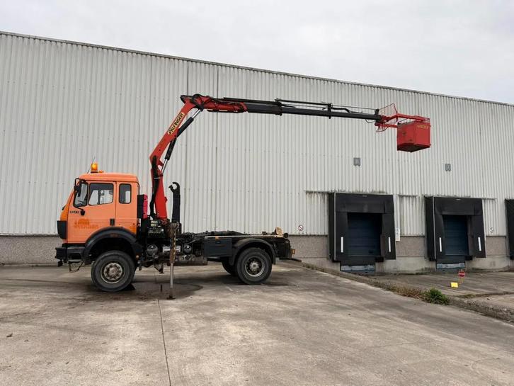 Mercedes-Benz SK 1924 /4x4 / Palfinger PK9501 ( bj 2004 ) +, Autos, Camions, Entreprise, 4x4, Mercedes-Benz, Essence, Boîte manuelle