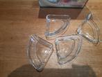 4 glazen schaaltjes voor hapjes, Huis en Inrichting, Ophalen of Verzenden, Zo goed als nieuw, Glas, Schaal of Schalen