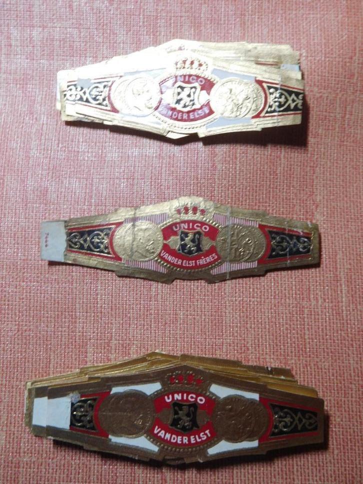 Sigarenringen fabrikant Vander Elst, Verzamelen, Rookartikelen, Aanstekers en Luciferdoosjes, Gebruikt, Sigarenbandjes, Ophalen of Verzenden