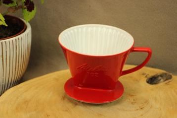 Melitta koffiefilter van porselein rood beschikbaar voor biedingen